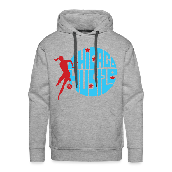 Chicago Hustle Hoodie (Premium) - heather grey