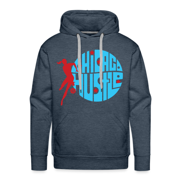 Chicago Hustle Hoodie (Premium) - heather denim