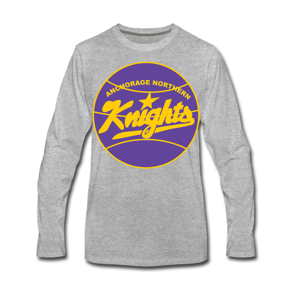 Anchorage Northern Knights Long Sleeve T-Shirt - heather gray