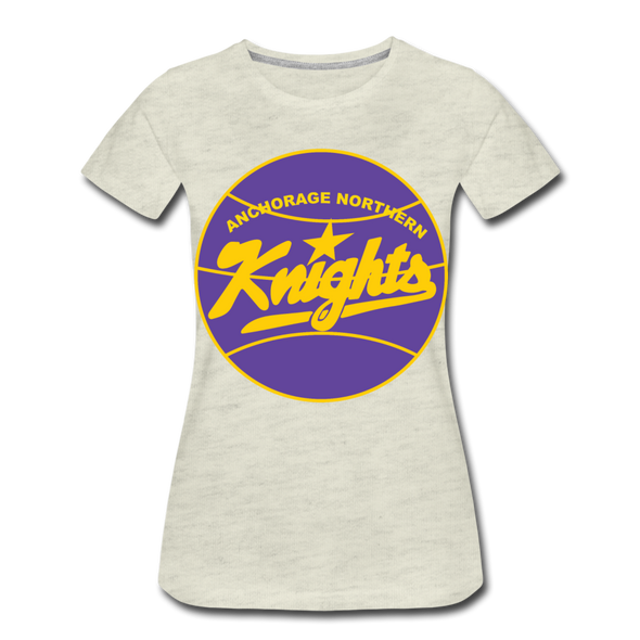 Anchorage Northern Knights Women's T-Shirt - heather oatmeal