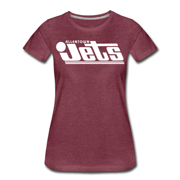 Allentown Jets Women’s T-Shirt - heather burgundy