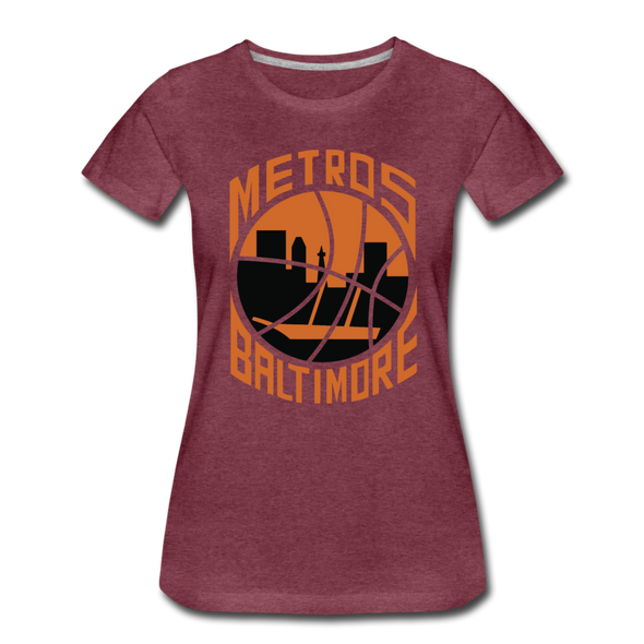 Baltimore Metros Women’s T-Shirt - heather burgundy