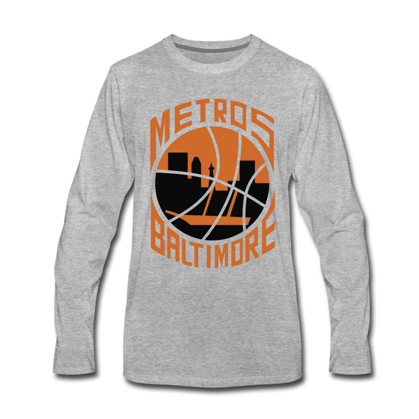 Baltimore Metros Long Sleeve T-Shirt - heather gray