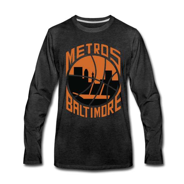 Baltimore Metros Long Sleeve T-Shirt - charcoal gray