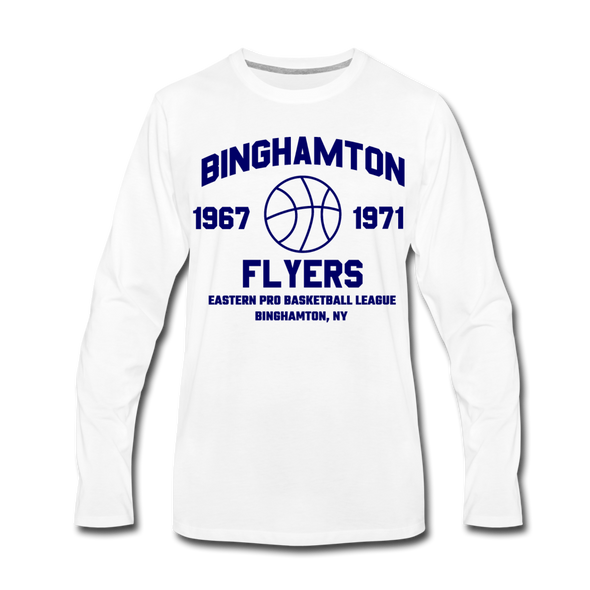 Binghamton Flyers Long Sleeve T-Shirt - white