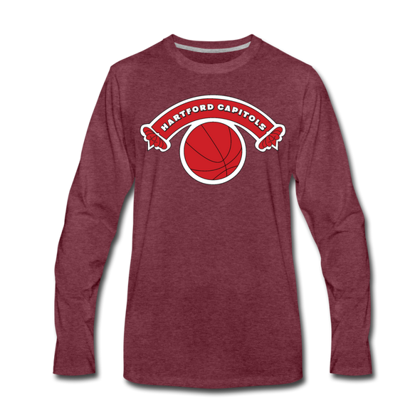 Hartford Capitols Long Sleeve T-Shirt - heather burgundy