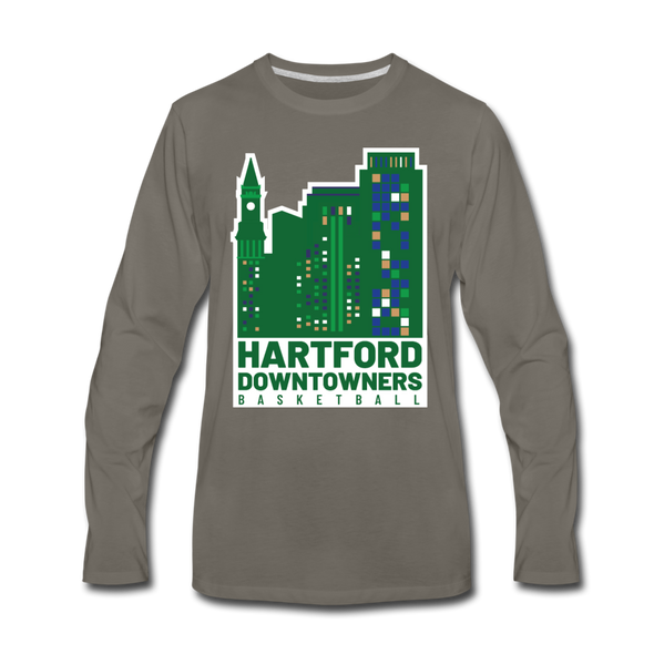 Hartford Downtowners Long Sleeve T-Shirt - asphalt gray