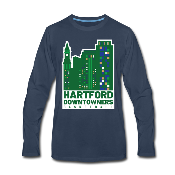 Hartford Downtowners Long Sleeve T-Shirt - navy