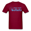 Jersey Shore Bullets T-Shirt - burgundy