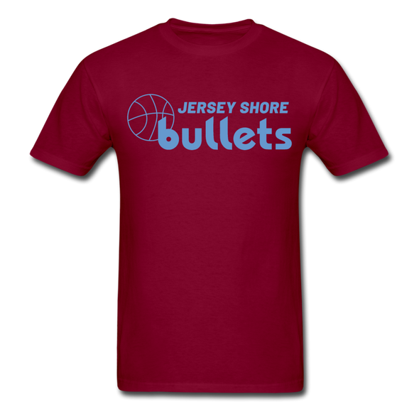 Jersey Shore Bullets T-Shirt - burgundy