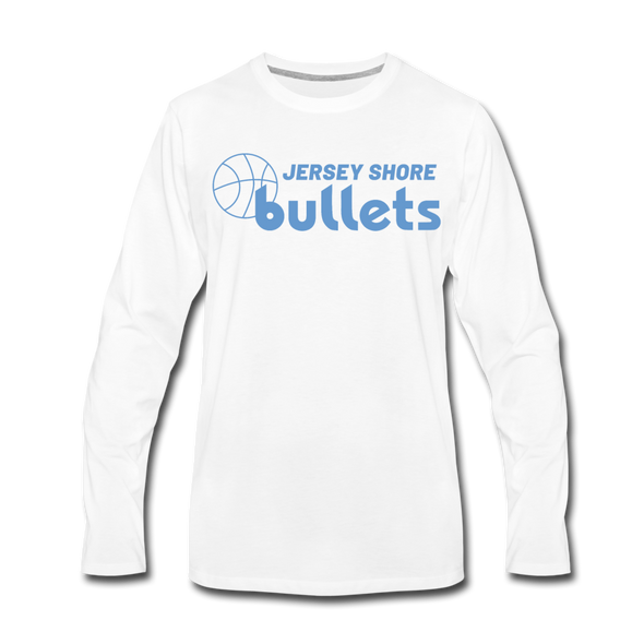 Jersey Shore Bullets Long Sleeve T-Shirt - white