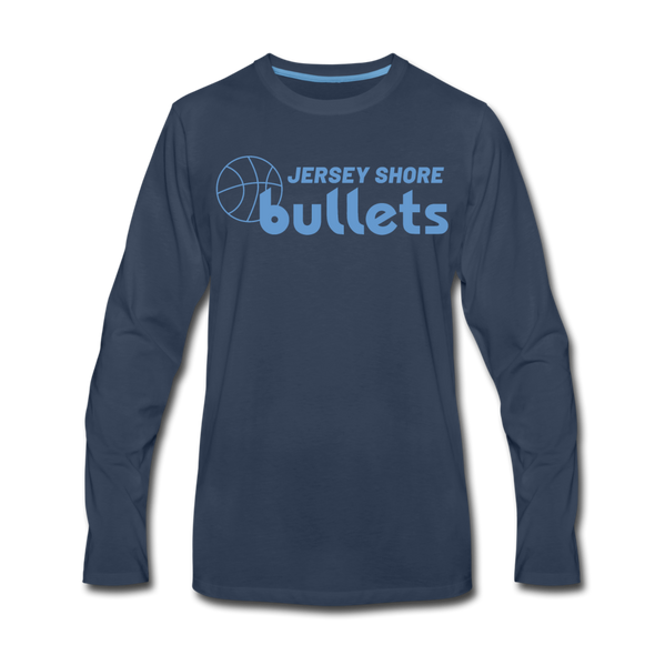 Jersey Shore Bullets Long Sleeve T-Shirt - navy