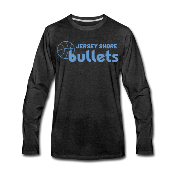 Jersey Shore Bullets Long Sleeve T-Shirt - charcoal gray