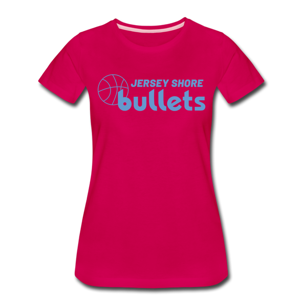 Jersey Shore Bullets Women’s T-Shirt - dark pink