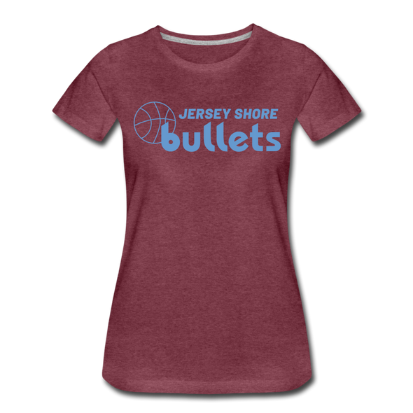 Jersey Shore Bullets Women’s T-Shirt - heather burgundy