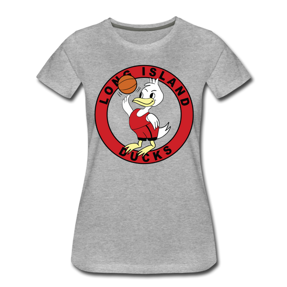 Long Island Ducks Women’s T-Shirt - heather gray