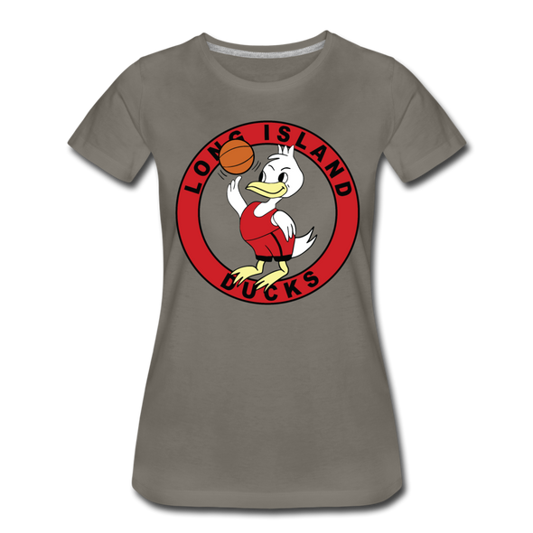 Long Island Ducks Women’s T-Shirt - asphalt gray