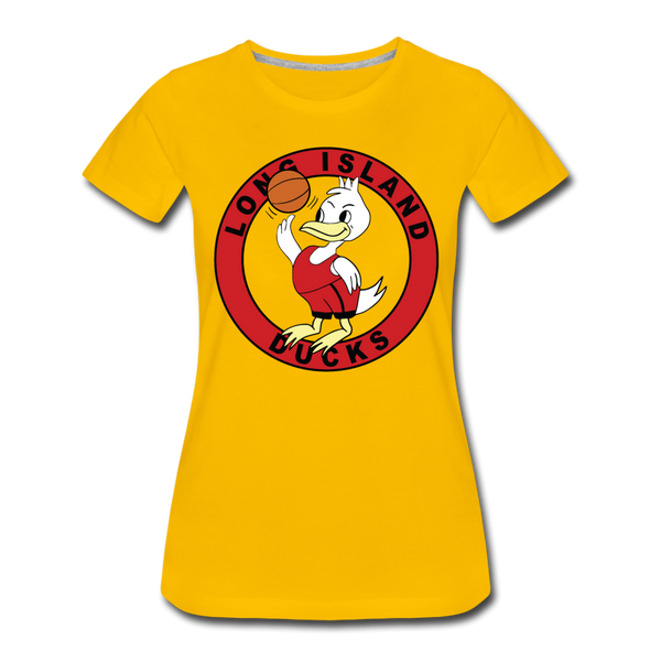 Long Island Ducks Women’s T-Shirt - sun yellow
