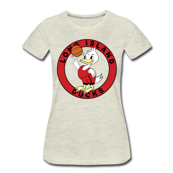Long Island Ducks Women’s T-Shirt - heather oatmeal
