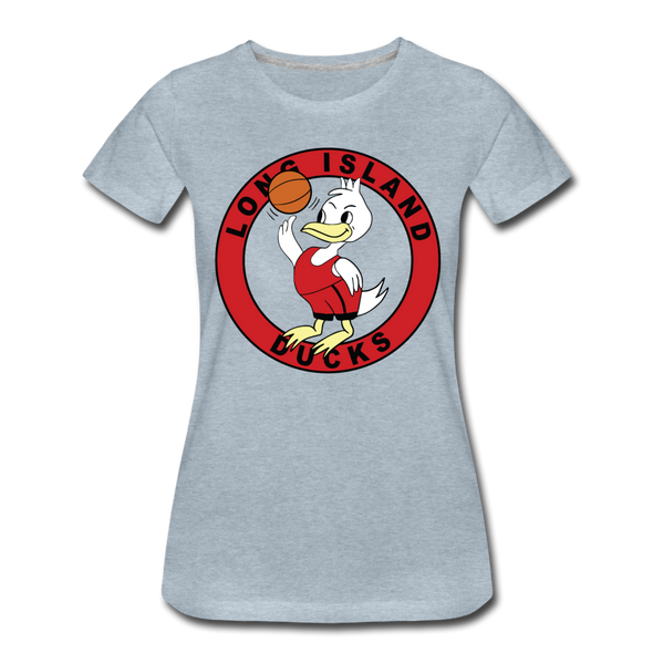 Long Island Ducks Women’s T-Shirt - heather ice blue