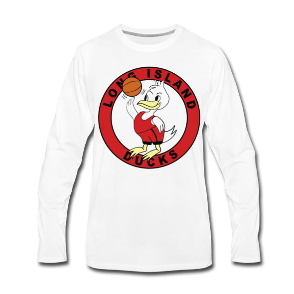 Long Island Ducks Long Sleeve T-Shirt - white