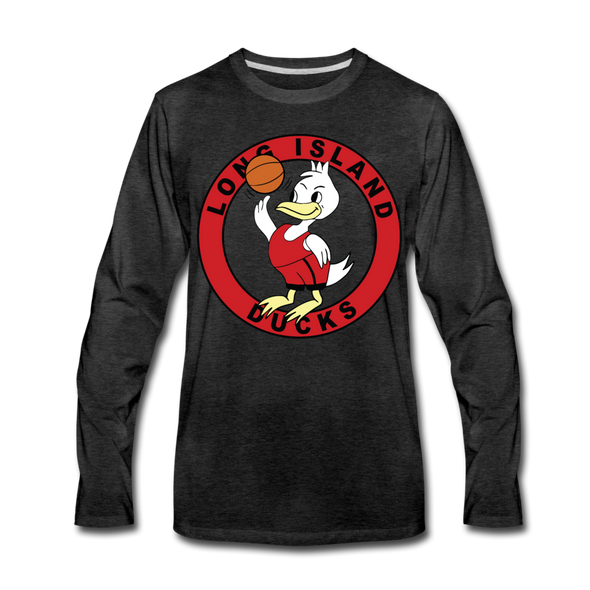 Long Island Ducks Long Sleeve T-Shirt - charcoal gray
