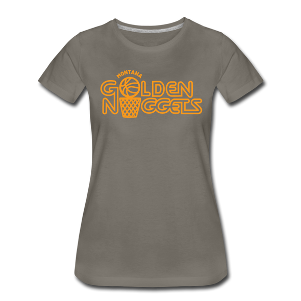 Montana Golden Nuggets Women’s T-Shirt - asphalt gray