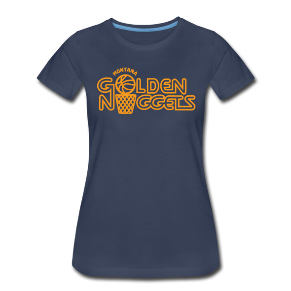 Montana Golden Nuggets Women’s T-Shirt - navy