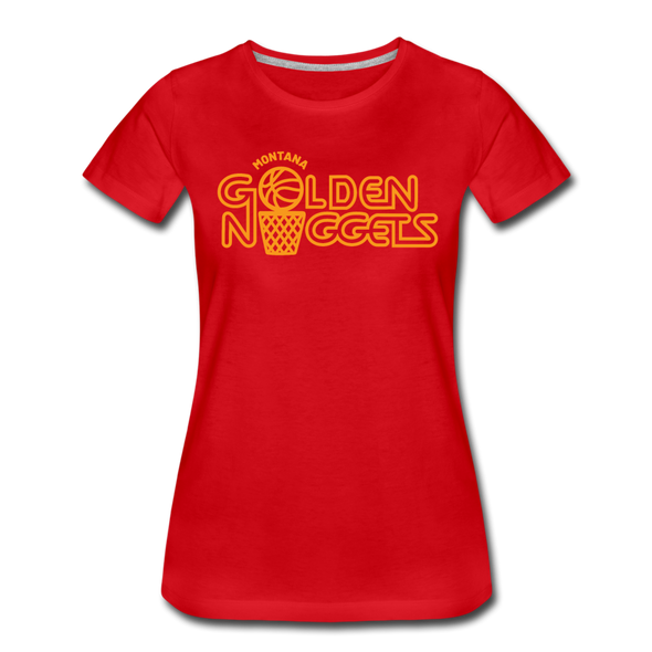 Montana Golden Nuggets Women’s T-Shirt - red