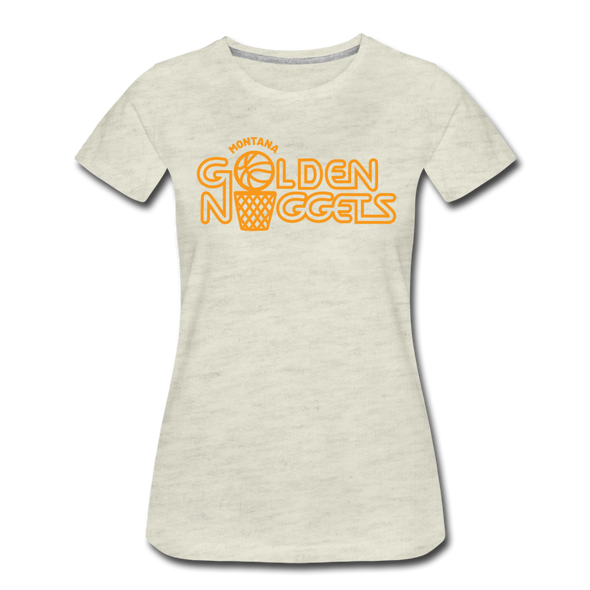 Montana Golden Nuggets Women’s T-Shirt - heather oatmeal