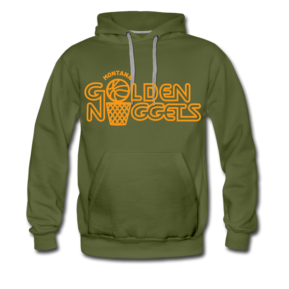 Montana Golden Nuggets Hoodie (Premium) - olive green
