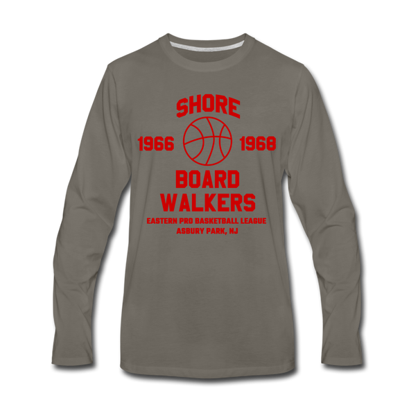 Shore Boardwalkers Long Sleeve T-Shirt - asphalt gray