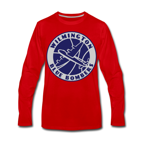 Wilmington Blue Bombers Long Sleeve T-Shirt - red