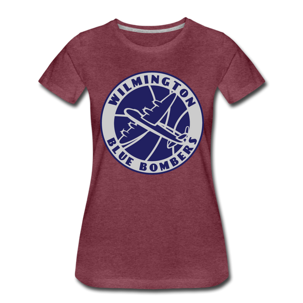 Wilmington Blue Bombers Women’s T-Shirt - heather burgundy