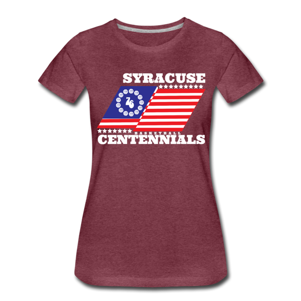 Syracuse Centennials Women’s T-Shirt - heather burgundy
