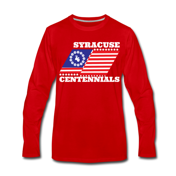 Syracuse Centennials Long Sleeve T-Shirt - red