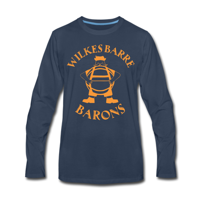 Wilkes Barre Barons Long Sleeve T-Shirt - navy