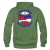 Lancaster Red Roses Hoodie - military green