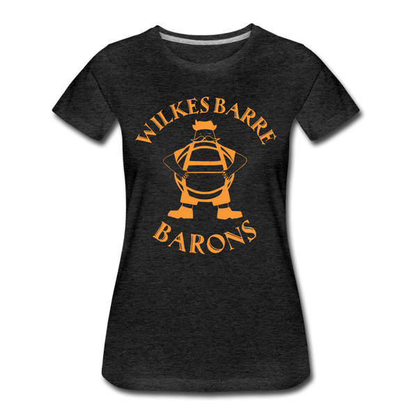 Wilkes Barre Barons Women’s T-Shirt - charcoal gray