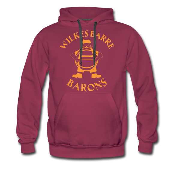 Wilkes Barre Barons Hoodie (Premium) - burgundy