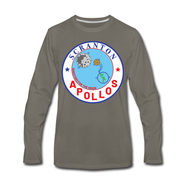 Scranton Apollos Long Sleeve T-Shirt - asphalt gray