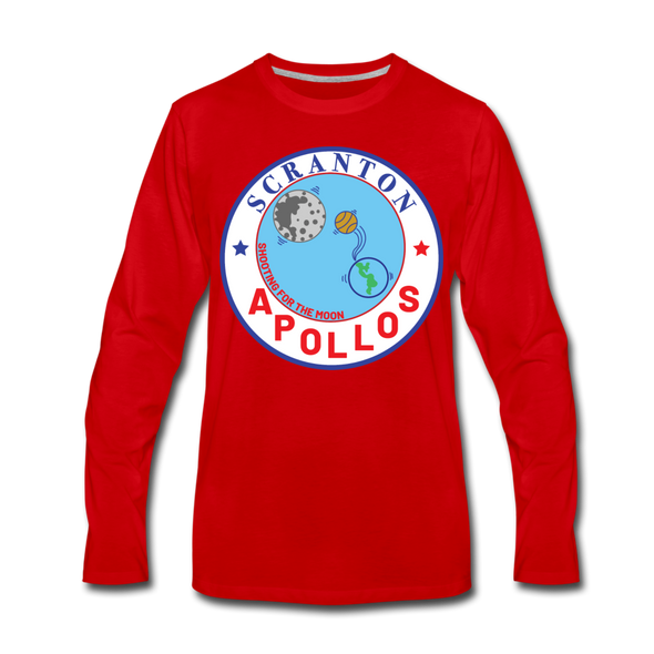 Scranton Apollos Long Sleeve T-Shirt - red