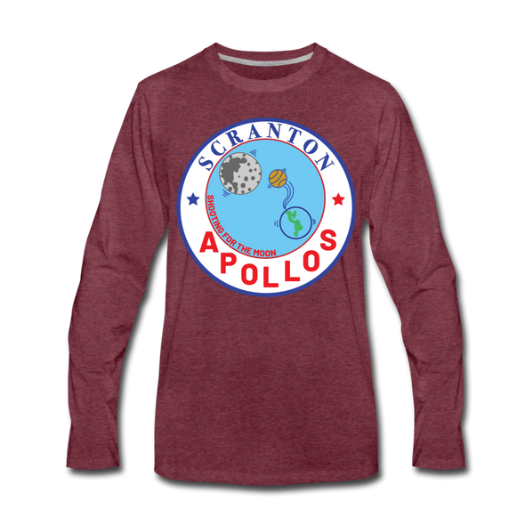 Scranton Apollos Long Sleeve T-Shirt - heather burgundy