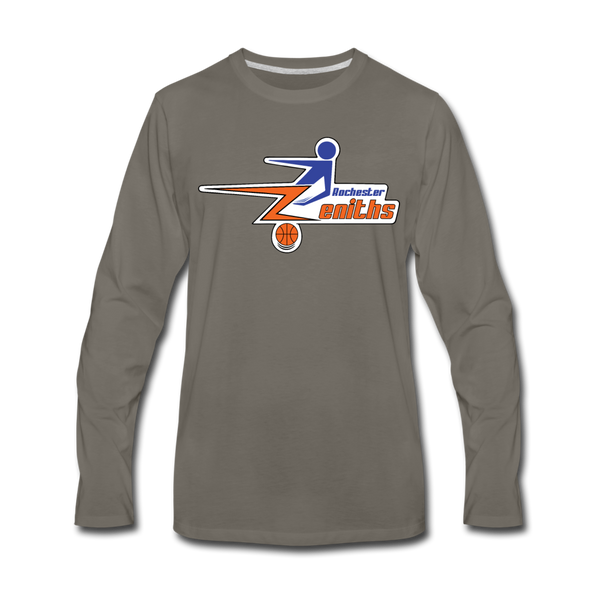 Rochester Zeniths Long Sleeve T-Shirt - asphalt gray