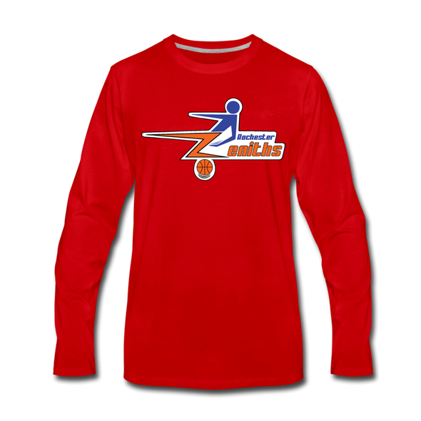 Rochester Zeniths Long Sleeve T-Shirt - red