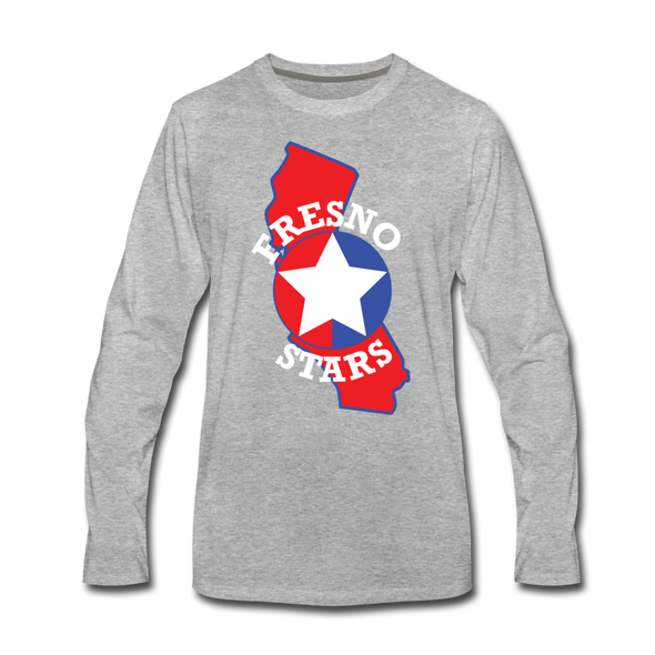 Fresno Stars Long Sleeve T-Shirt - heather gray