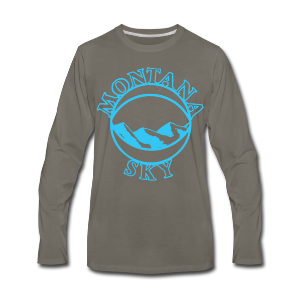 Montana Sky Long Sleeve T-Shirt - asphalt gray