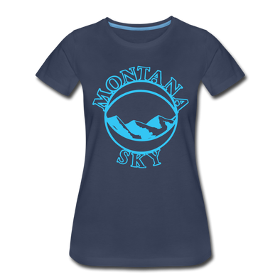 Montana Sky Women’s T-Shirt - navy