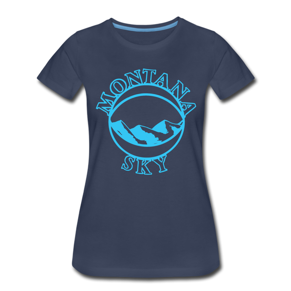 Montana Sky Women’s T-Shirt - navy