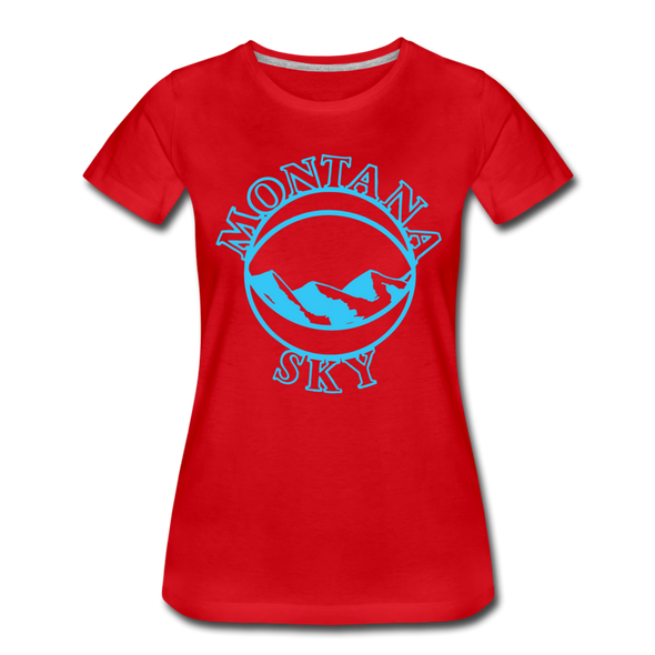 Montana Sky Women’s T-Shirt - red